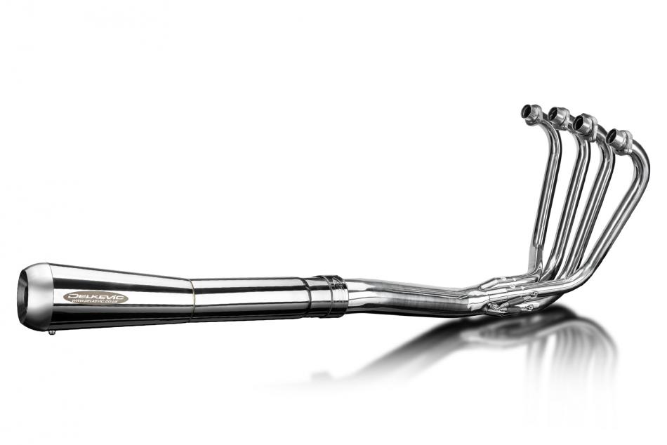 Suzuki GS550 8V 1977-1981 Echappement 4-1 Silencieux A Cone Inverse Inox Poli