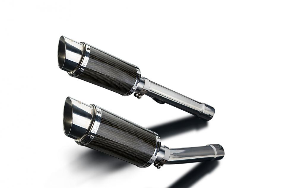 HONDA CBR1100XX BLACKBIRD 1996-2009 Echappement 2x200mm Rond Carbone PISTE