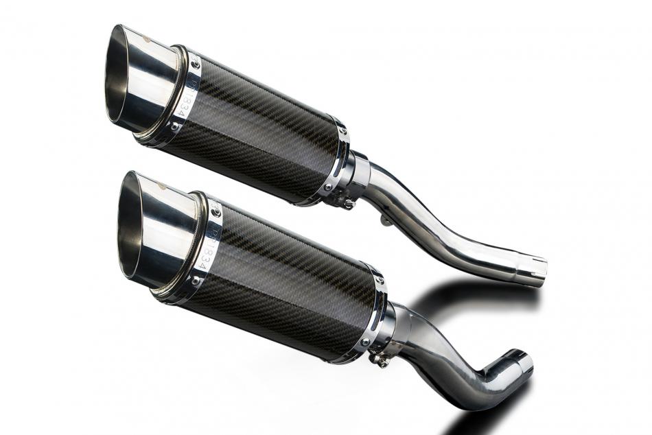 KAWASAKI Z1000 2003-2006 Echappement Silencieux 200mm Rond Carbone PISTE