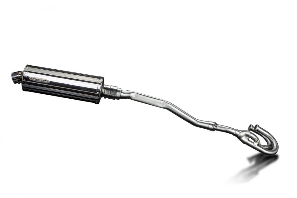 Honda XL250S 1978-1981 Delkevic Echappement Complet Silencieux 350mm Ovale Inox