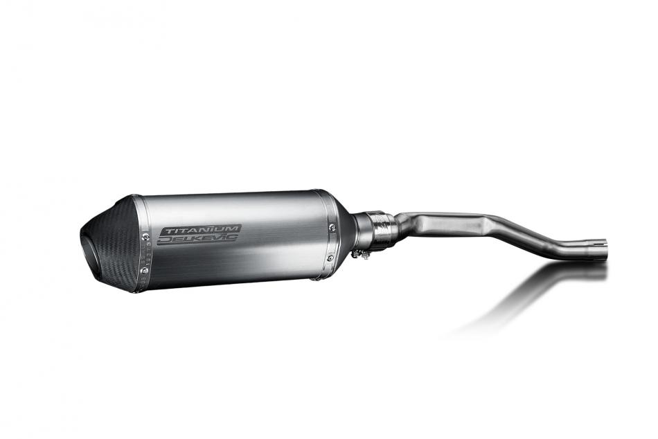 Honda XL250S 1978-1981 Delkevic Echappement KIT-Silencieux 260mm X-Ovale Titane
