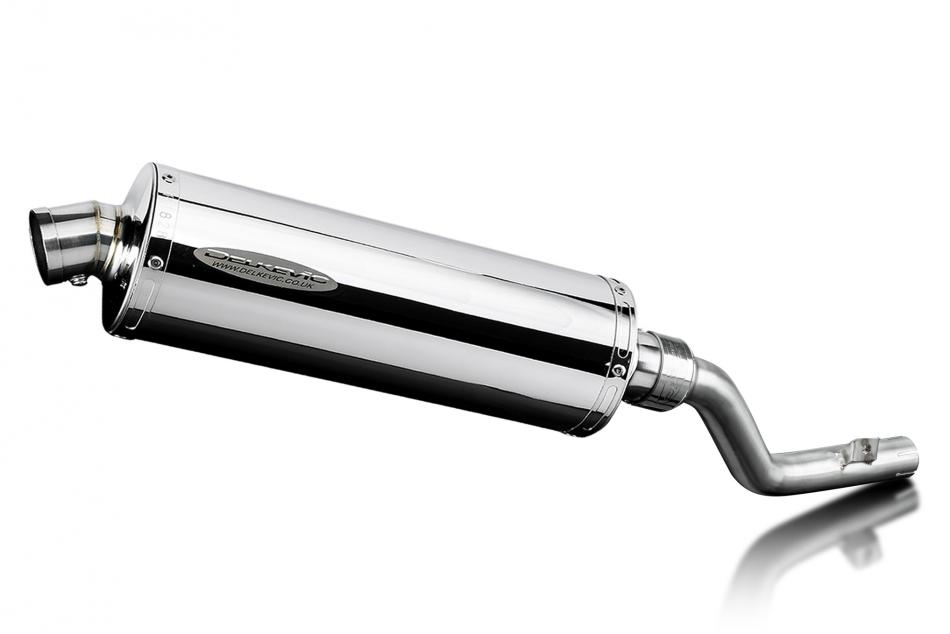 Suzuki DR350 1990-1999 Echappement KIT-Silencieux 350mm Ovale Inox