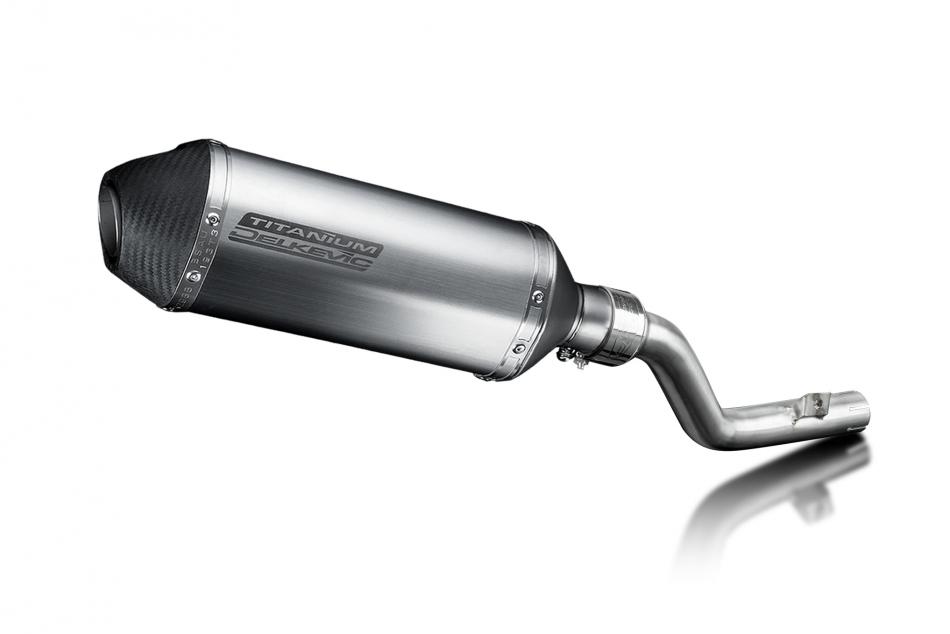 Suzuki DR350 1990-1999 Echappement KIT-Silencieux 260mm X-Ovale Titane