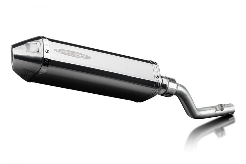 Suzuki DR350 1990-1999 Echappement KIT-Silencieux 320mm Tri-Ovale Inox