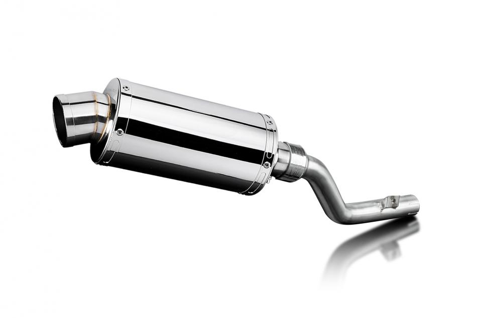 Suzuki DR350 1990-1999 Echappement KIT-Silencieux 225mm Ovale Inox