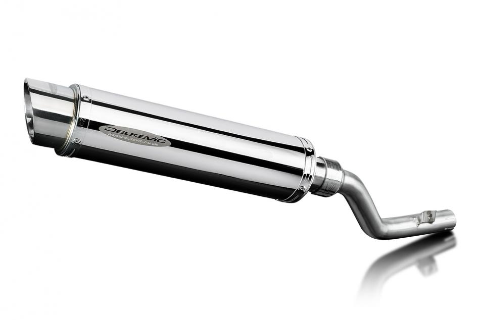 Suzuki DR350 1990-1999 Echappement KIT-Silencieux 350mm Rond Inox