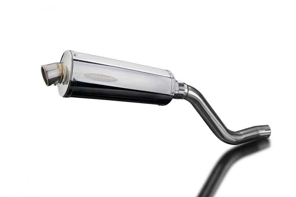 Kawasaki KLR600 KL600 1985-1994 Echappement KIT-Silencieux 350mm Ovale Inox