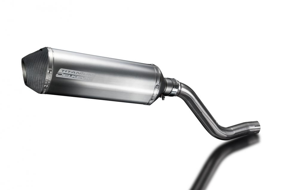 Kawasaki KLR600 KL600 1985-1994 Echappement KIT-Silencieux 343mm X-Ovale Titane