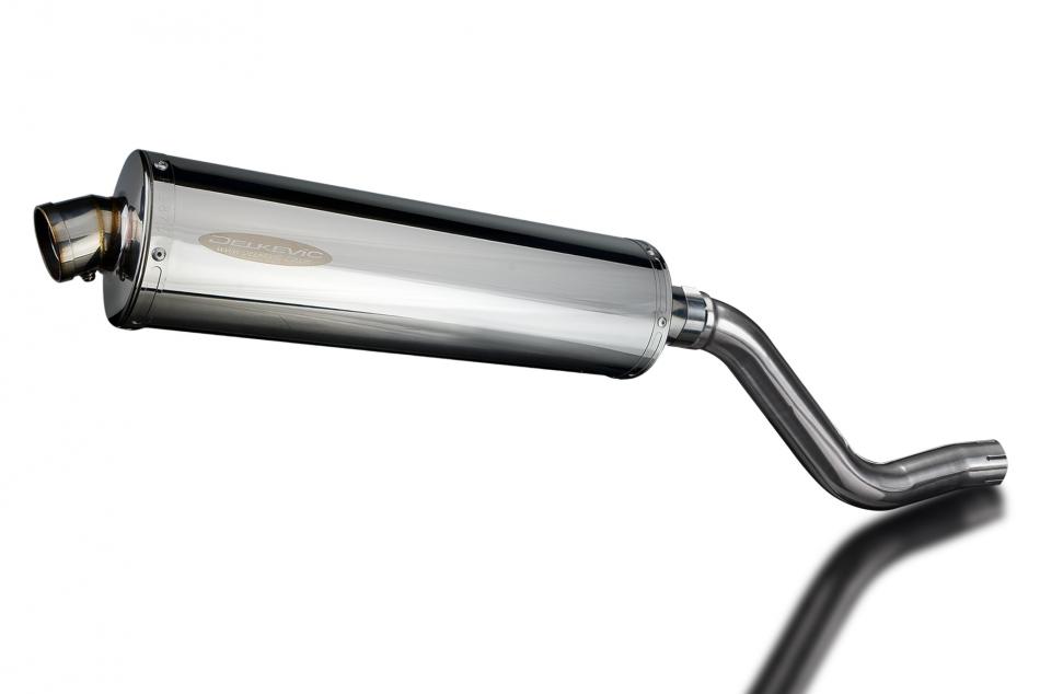 Kawasaki KLR600 KL600 1985-1994 Echappement KIT-Silencieux 450mm Ovale Inox