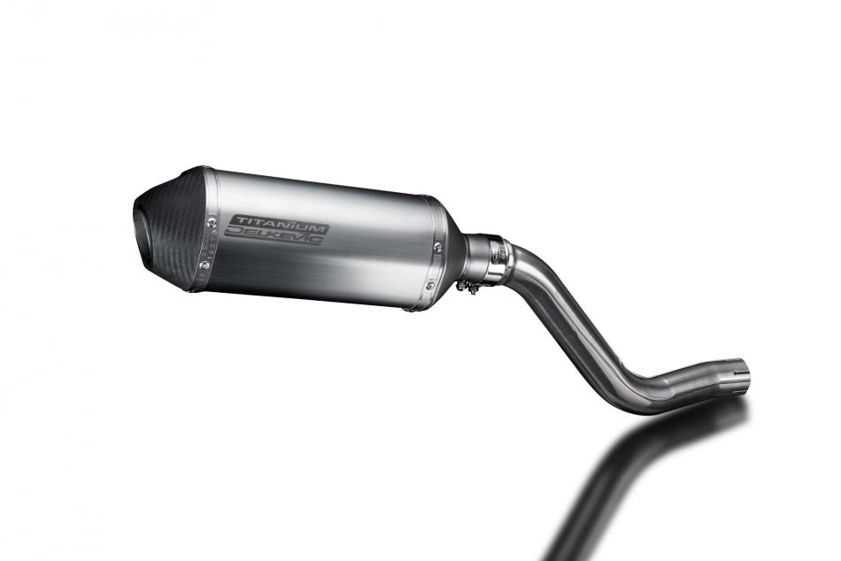 Kawasaki KLR600 KL600 1985-1994 Echappement KIT-Silencieux 260mm X-Ovale Titane