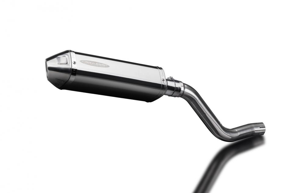 Kawasaki KLR600 KL600 1985-1994 Echappement KIT-Silencieux 320mm Tri-Ovale Inox