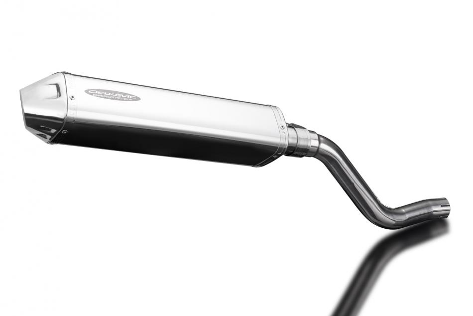 Kawasaki KLR600 KL600 1985-1994 Echappement KIT-Silencieux 420mm Tri-Ovale Inox