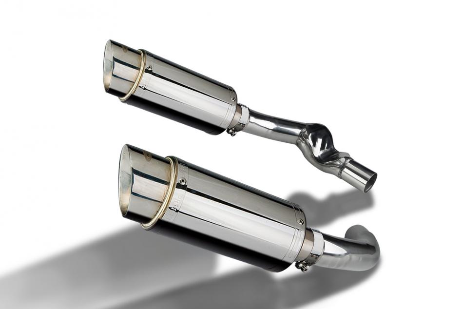 HONDA CBR1000F 1987-1999 Echappement Silencieux 2x 200mm Rond Inox PISTE