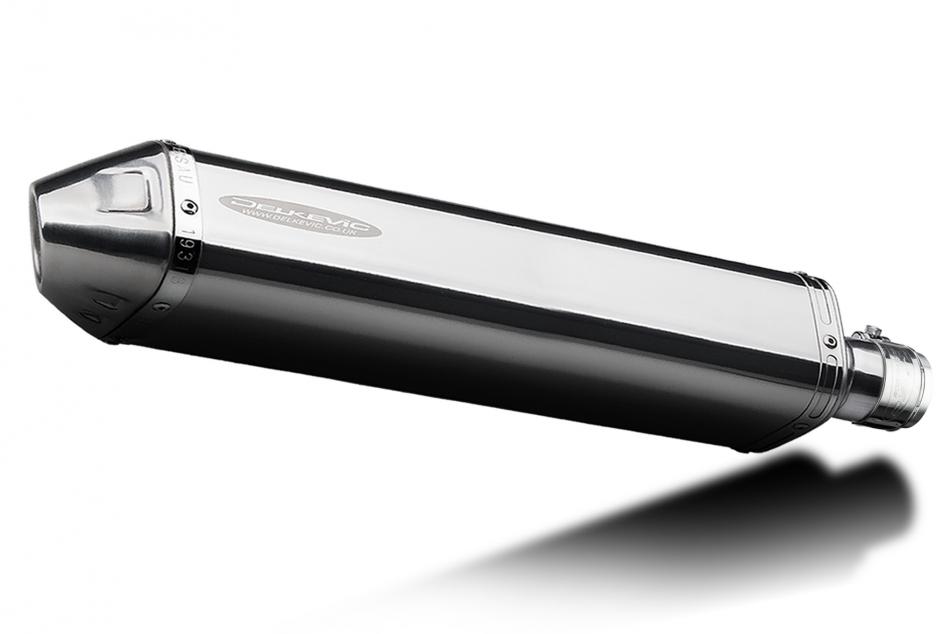 Suzuki 800DE V-Strom 2023-2025 Echappement KIT-Silencieux 420mm Tri-Ovale Inox