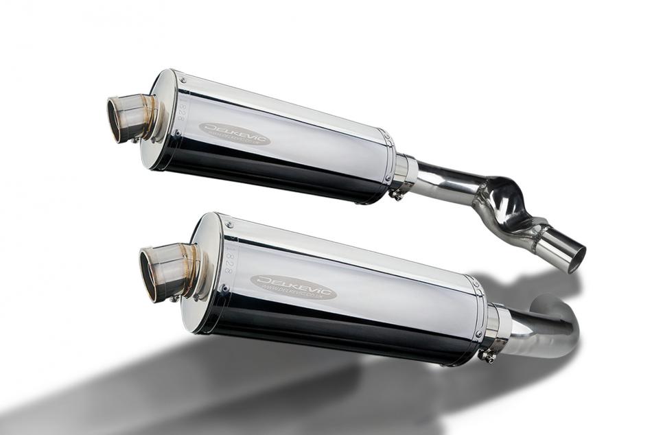 HONDA CBR1000F 1987-1999 Echappement Silencieux 2x 350mm Ovale Inox