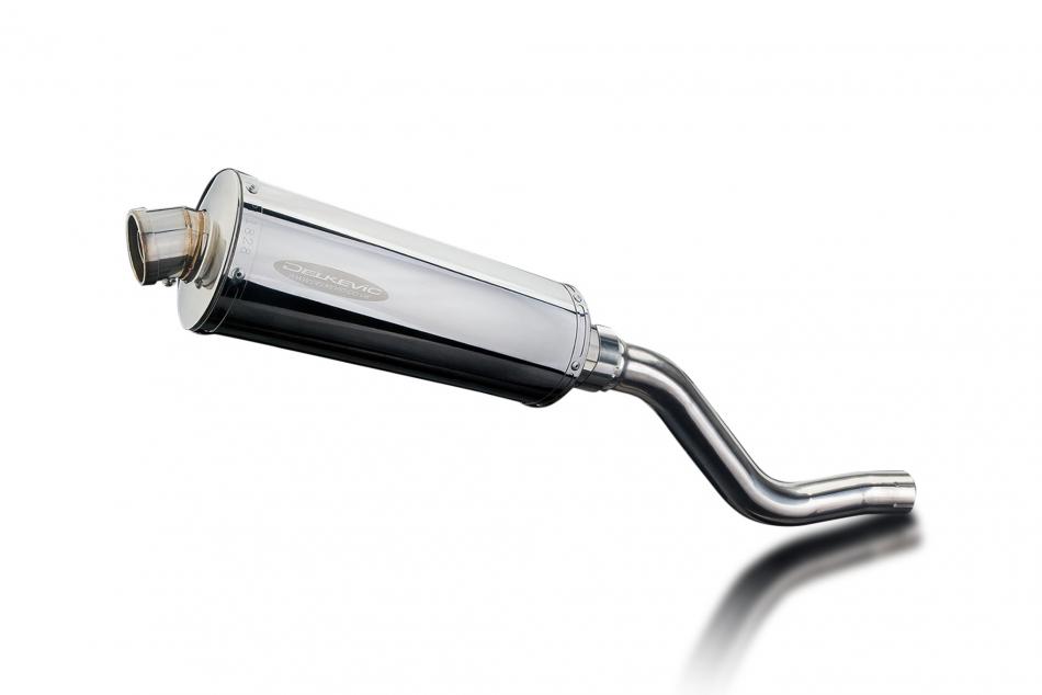 Kawasaki KLR650 Adventure Traveler 2022-2025 KIT-Silencieux 350mm Ovale Inox