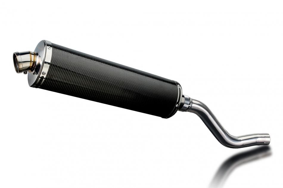 Kawasaki KLR650 Adventure Traveler 2022-2025 KIT-Silencieux 450mm Ovale Carbone