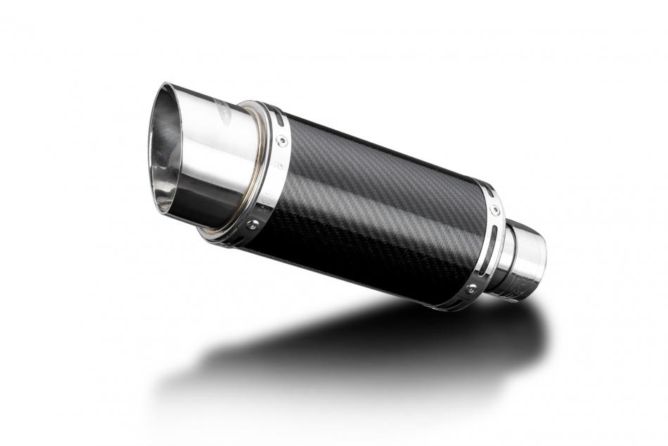 Royal Enfield 350 Classic 22-24 Bullet 23-24 KIT-Silencieux 200mm Rond Carbone