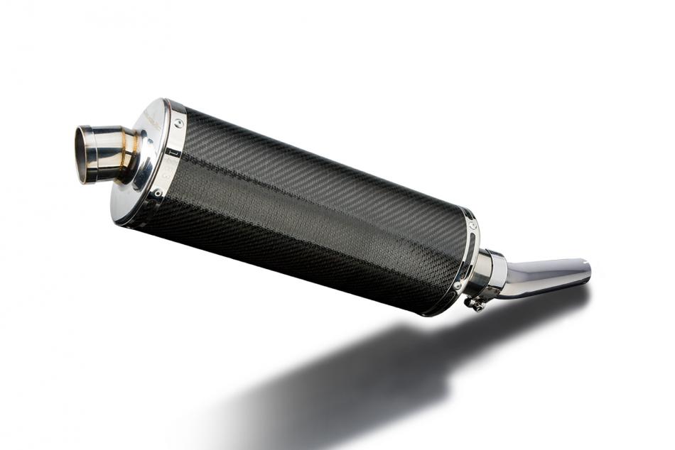 Honda CBF600S CBF600 2004-2007 Echappement KIT-Silencieux 350mm Ovale Carbone