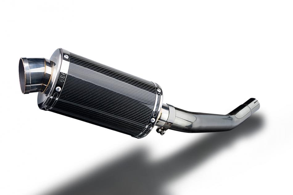 KAWASAKI ZX-6R Ninja 636 2003-2004 Echappement Silencieux 225 Ovale Carbon PISTE