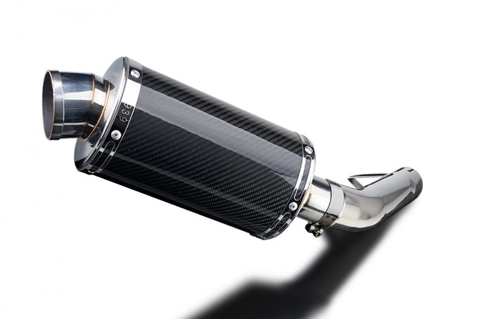 YAMAHA FZS600 FAZER 98-03 Echappement Silencieux 225mm Ovale Carbone PISTE