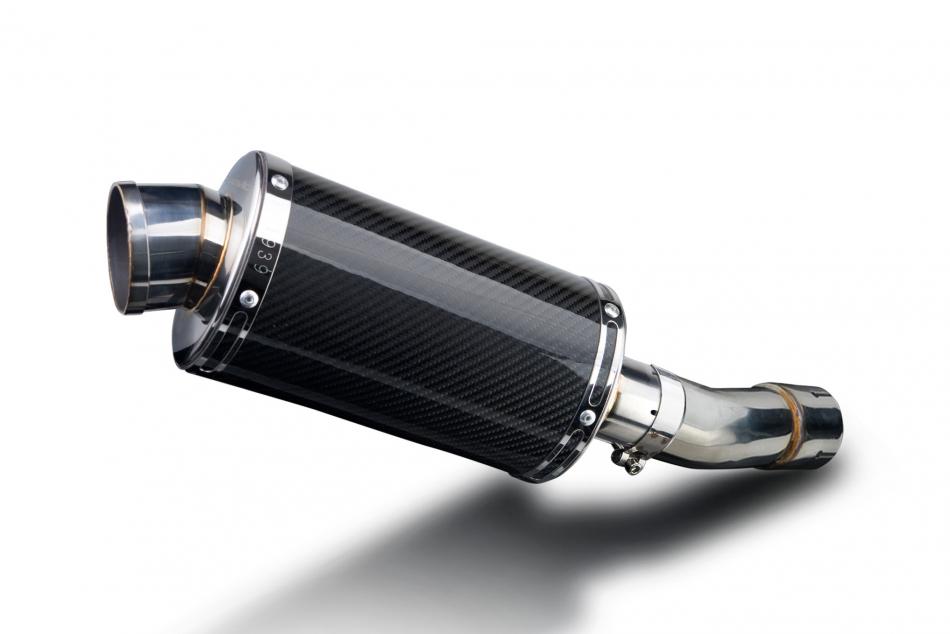 SUZUKI SV650 SV650S SV400 98-02 Echappement Silencieux 225mm Ovale Carbone PISTE