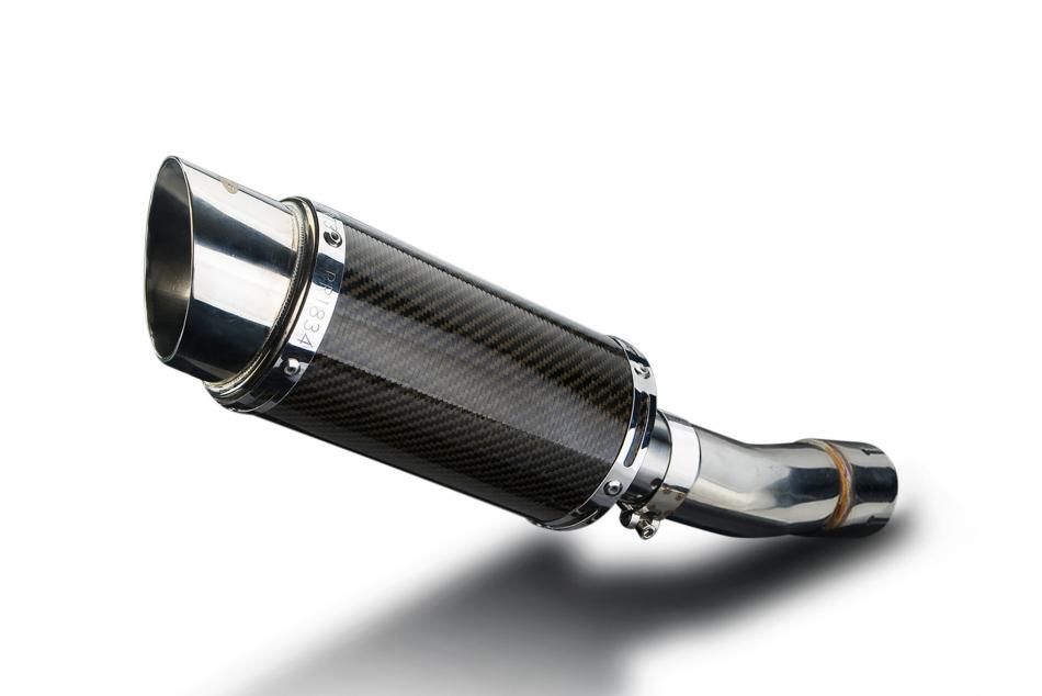 SUZUKI SV650 SV650S SV400 98-02 Echappement Silencieux 200mm Rond Carbone PISTE