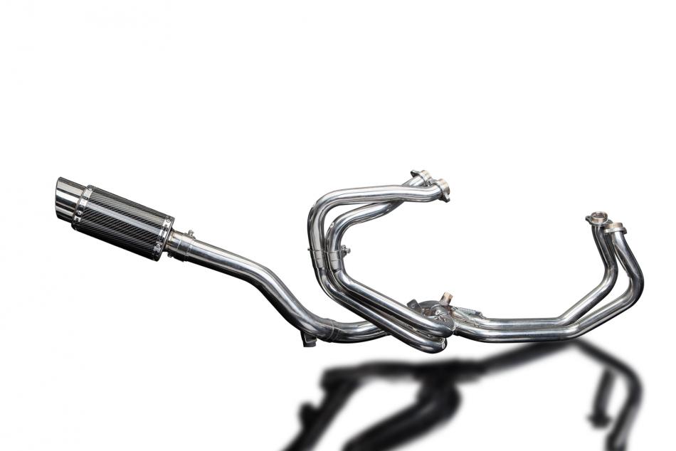 HONDA VFR800Fi 1998-2001 Echappement HAUT Complet 4-1 200mm Rond Carbone PISTE