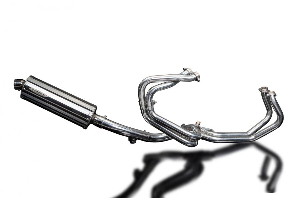 HONDA VFR800Fi 1998-2001 Echappement Complet 4-1 DECAT 350mm Ovale Inox