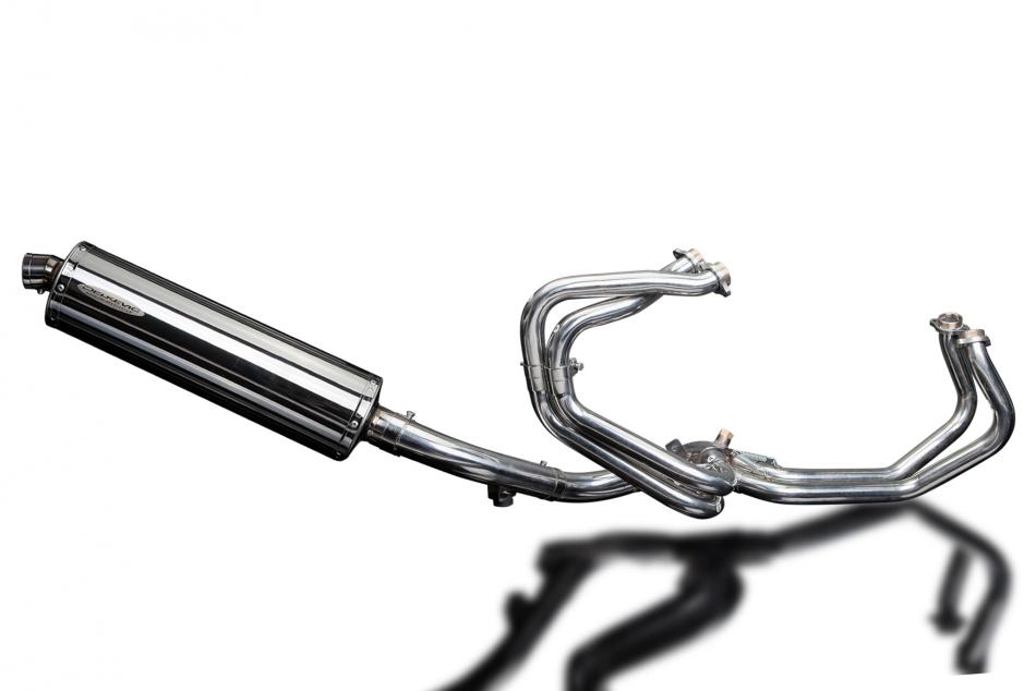 HONDA VFR800Fi 1998-2001 Echappement Complet 4-1 DECAT 450mm Ovale Inox