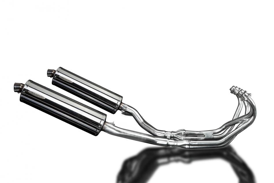 YAMAHA XJ600 DIVERSION 1992-2004 Echappement Complet 4-2 Pot 450mm Ovale Inox