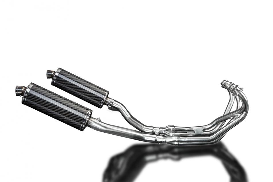YAMAHA XJ600 DIVERSION 1992-2004 Echappement Complet 4-2 Pot 350mm Ovale Carbone