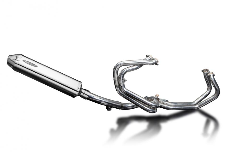 Honda VFR800FI 1998-2001 Echappement Complet 4-1 Silencieux 420mm Tri-Ovale Inox