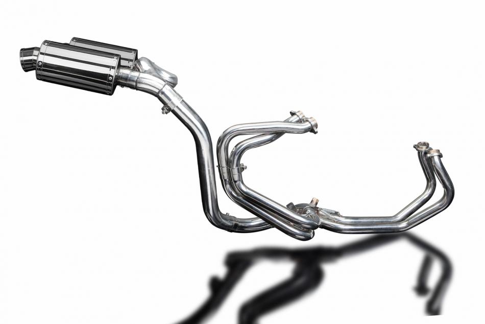 HONDA VFR800 VTEC 2002-2013 Echappement Complet 4-2 DECAT 225 Ovale Inox PISTE