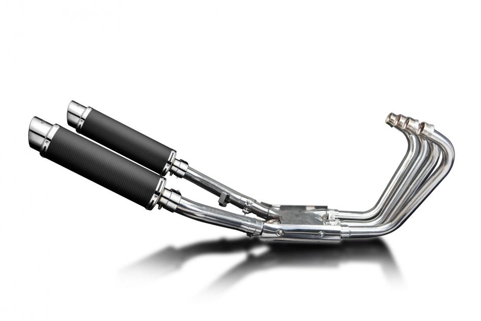 YAMAHA XJR1300 SP 1998-2006 Echappement Complet 4-2 Silencieux350mm Rond Carbone