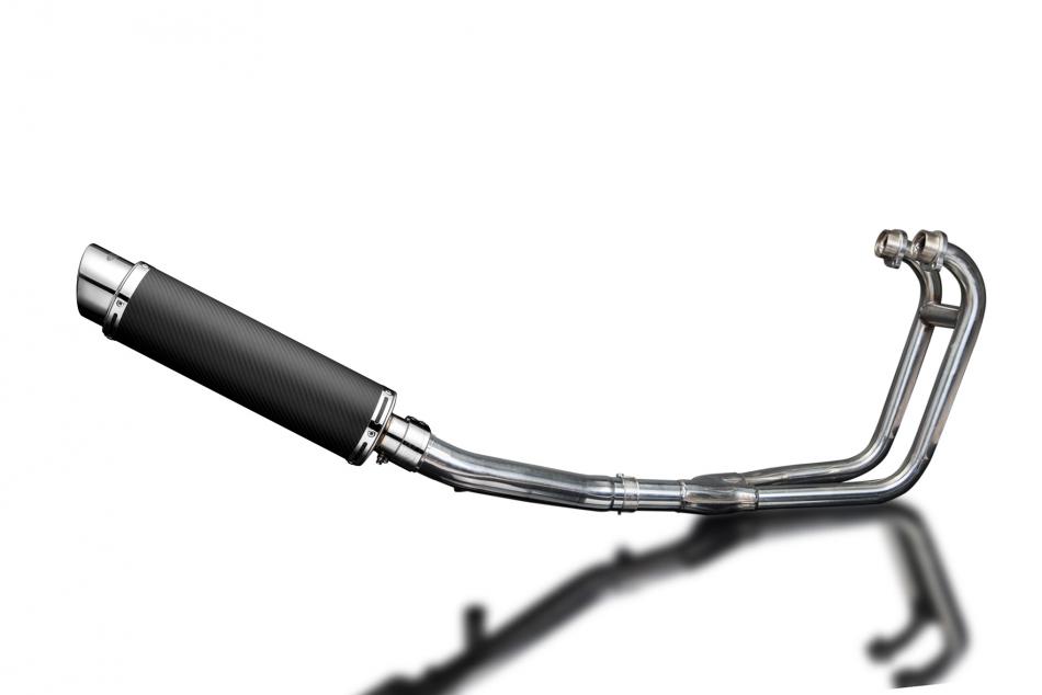 SUZUKI GS500E GS500F 1989-2009 Echappement Complet 2-1 Pot 350mm Rond Carbone