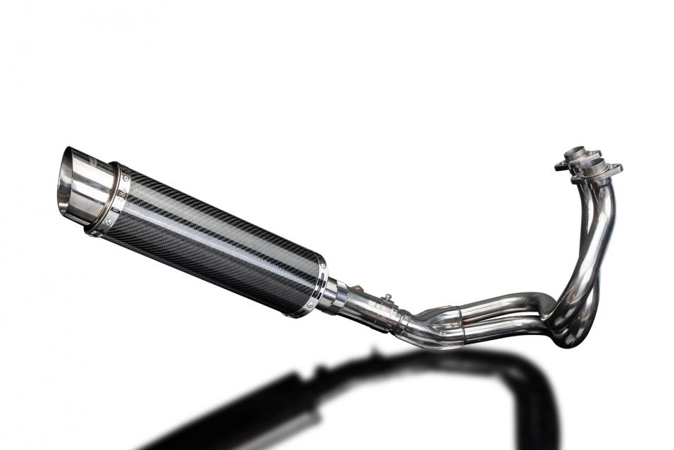 KAWASAKI KLE650 VERSYS 2007-2014 Echappement Complet 2-1 Pot 350mm Rond Carbone