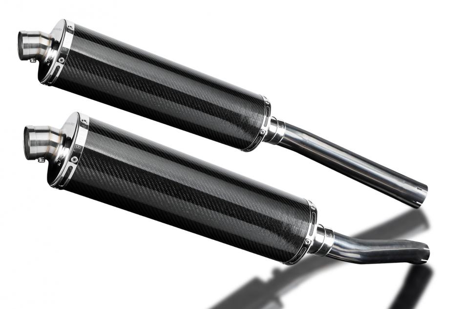 SUZUKI DL1000 V-STROM 2002-2013 Echappement Silencieux 450mm Ovale Carbone
