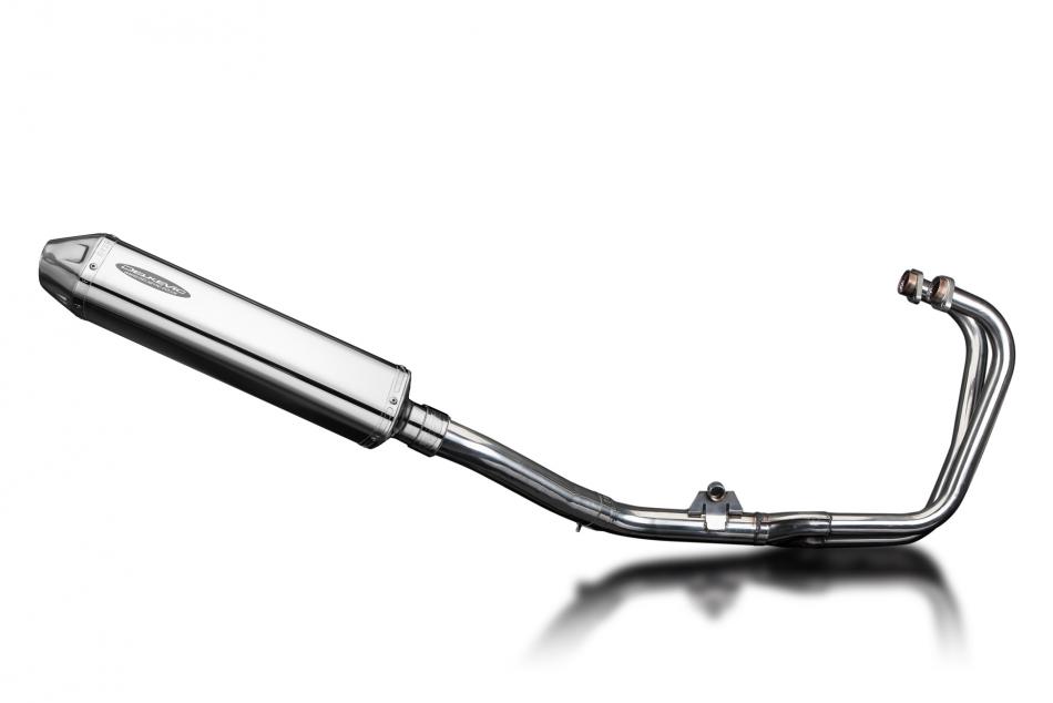 Honda CBF500 A ABS 04-08 Echappement Complet 2-1 Silencieux 420mm Tri-Ovale Inox