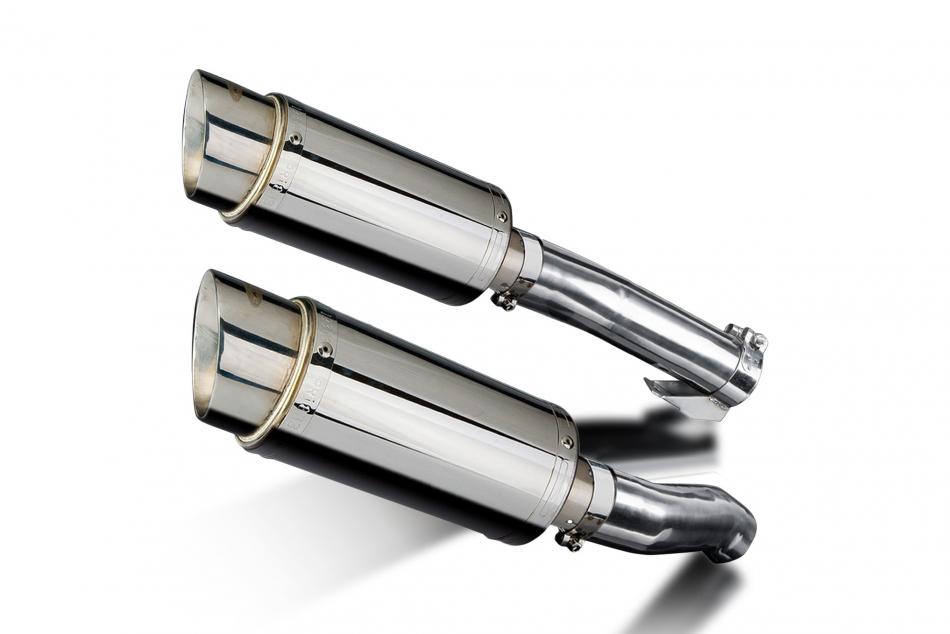 KAWASAKI Z1000SX ABS 2010-2019 Echappement Silencieux 200mm Rond Inox PISTE