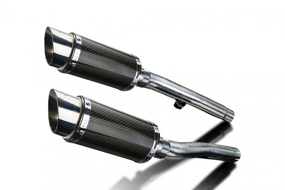 TRIUMPH Trident 750/900 91-93 Echappement Silencieux 200mm Rond Carbone PISTE