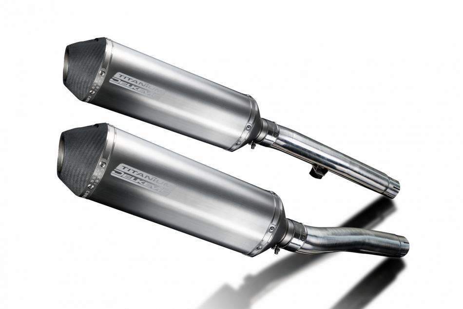 Triumph Trident 750 900 1991-93 Echappement KIT-Silencieux 343mm X-Ovale Titane