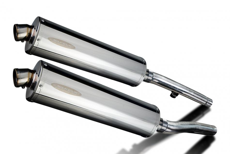 TRIUMPH TRIDENT 750 900 1991-1993 Echappement Silencieux 450mm Ovale Inox