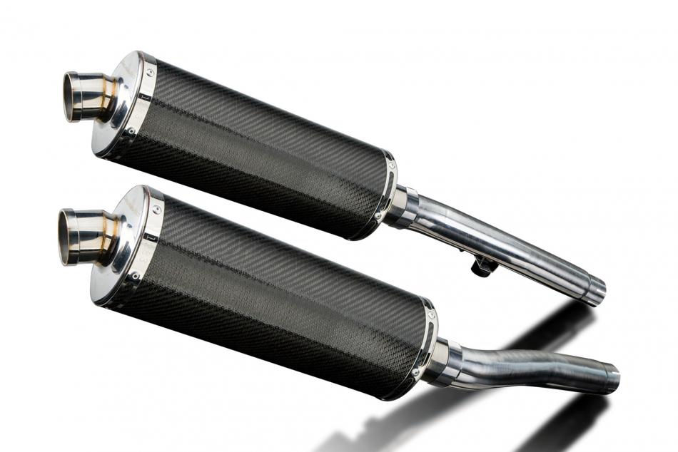 TRIUMPH TRIDENT 750 900 1991-1993 Echappement Silencieux 350mm Ovale Carbone