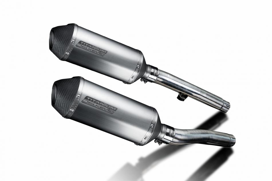 Triumph Trident 750 900 1991-93 Echappement KIT-Silencieux 260mm X-Ovale Titane