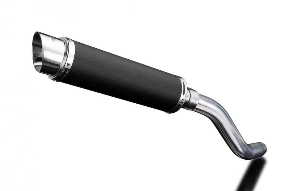 Kawasaki Z800 2013-2016 Echappement KIT-Silencieux 350mm Rond Carbone
