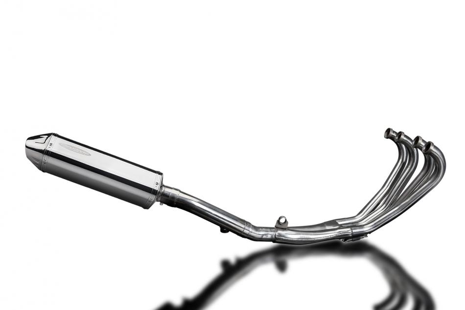HONDA CBR600F 1987-1990 Echappement Complet 4-1 Silencieux 320mm Tri-Ovale Inox