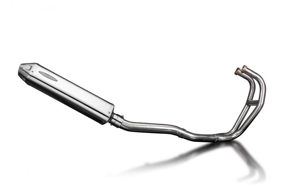 Kawasaki GPZ500S Echappement Complet 2-1 Silencieux 420mm Tri-Ovale Inox