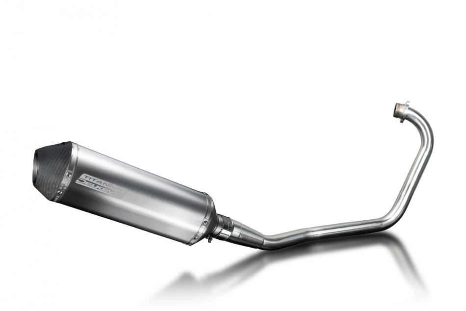 Honda CB125 2008-2015 Echappement Complet Silencieux 343mm X-Ovale Titane