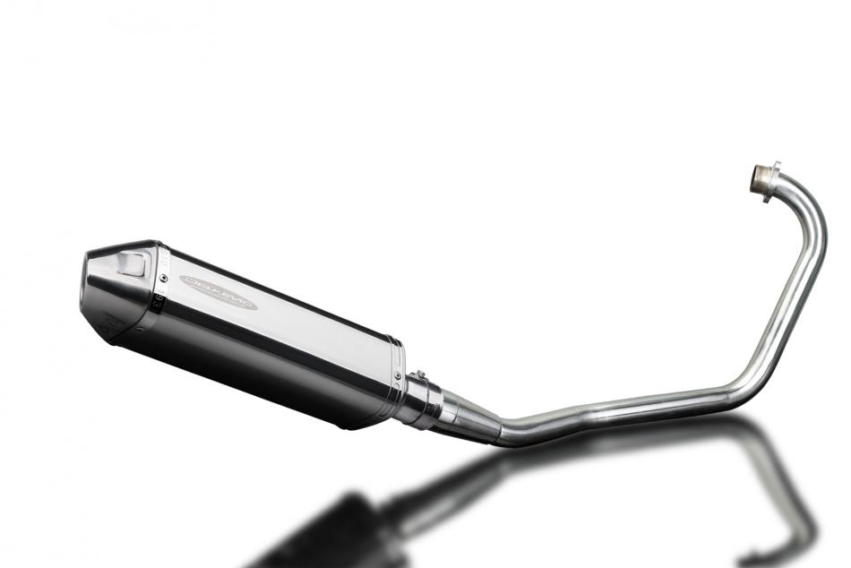 HONDA CBF125 2008-2015 Echappement Complet Silencieux 320mm Tri-Ovale Inox